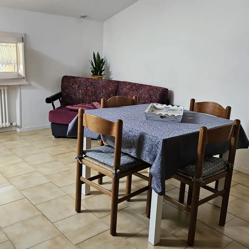 La zona living della sala in comune